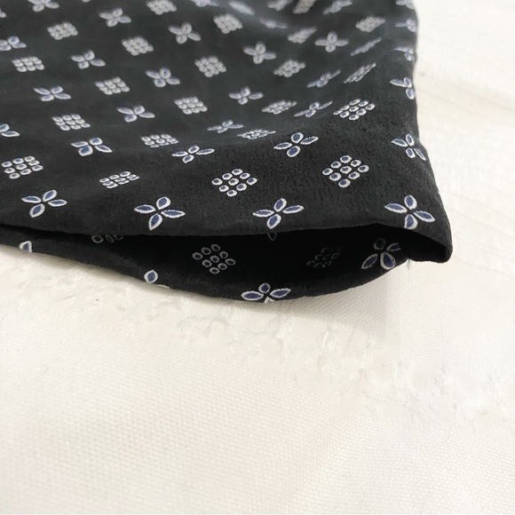 Club MONACO ADELINE 100% SILK BLACK WHITE PATTERN STRAPLESS CUT OUT MINI DRESS - Picture 9 of 10